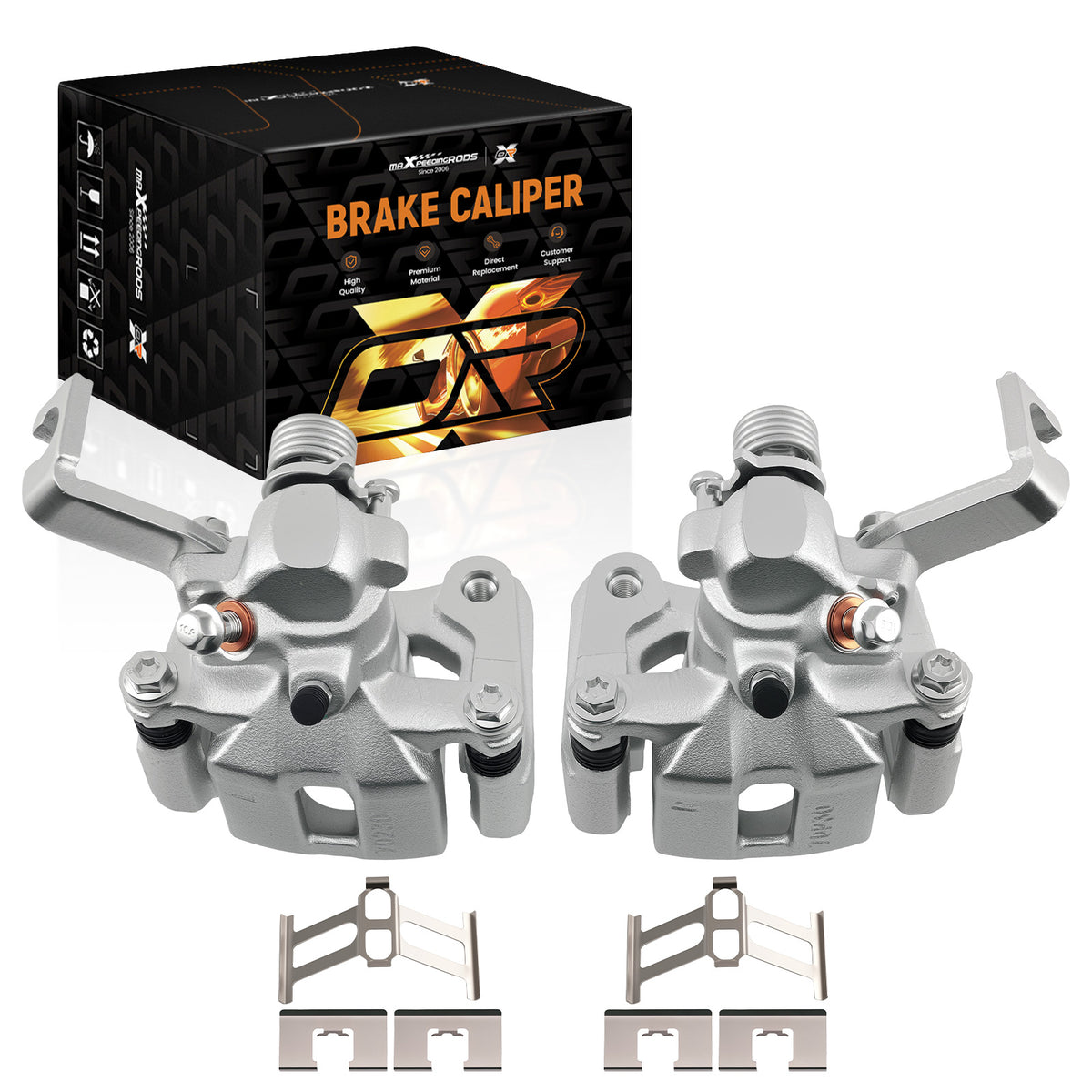 Rear Left Right Brake Calipers Pair compatible For Suzuki SX4 2.0L 2007-13 19B3496 19B3497