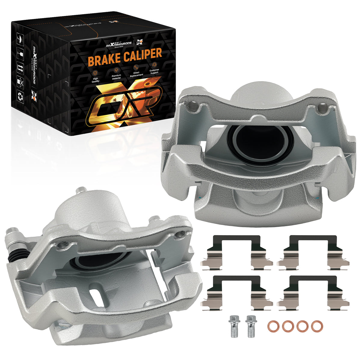 Front Left Right Brake Calipers Pair compatible For Chevrolet Malibu 2004-2012 18-B4910A