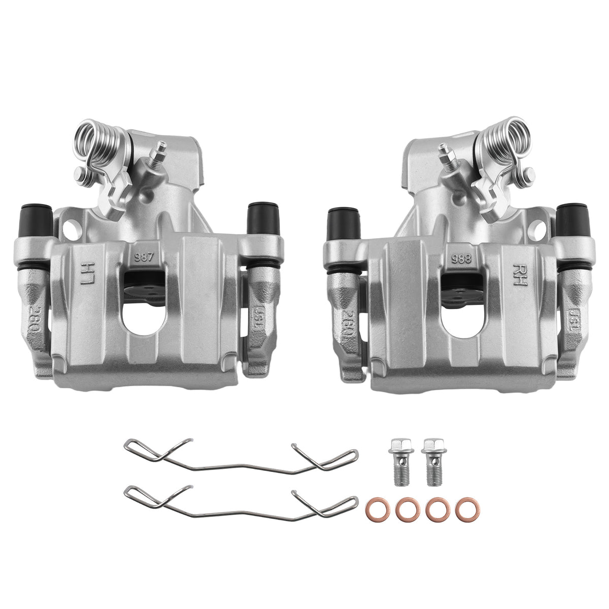 Rear Left Right Brake Calipers Pair compatible For Mazda 3 2004-2008/Compatible For Volvo C30 C70 S40 V50