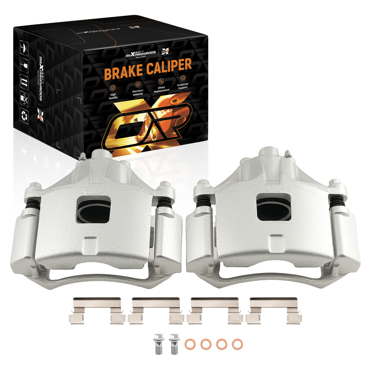 Disc Brake Calipers Front Lef + Right compatible For Pontiac Grand Prix 2004-2008 88957260