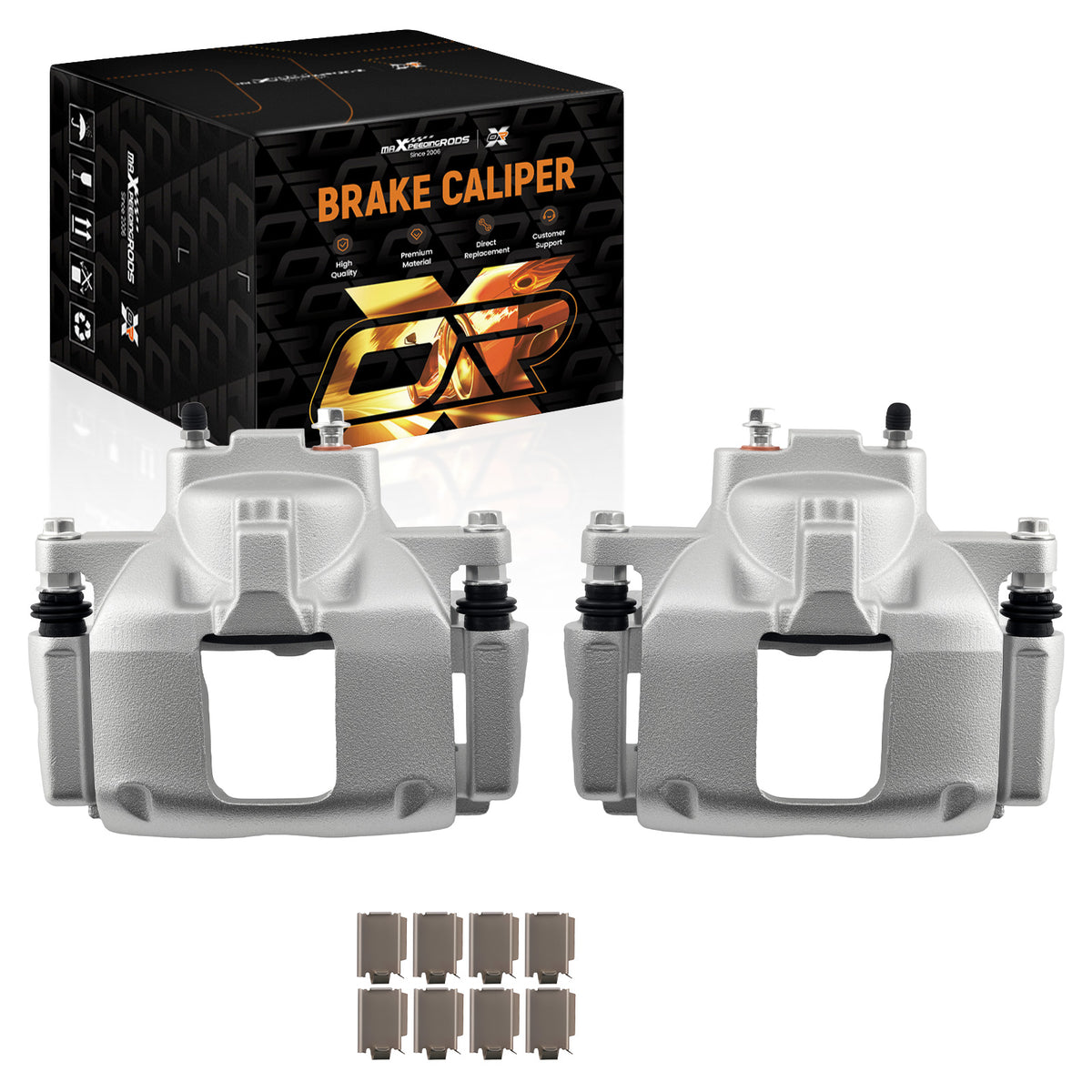 Front Left Right Brake Calipers Pair compatible For Dodge Journey 2009-2012 All Engine