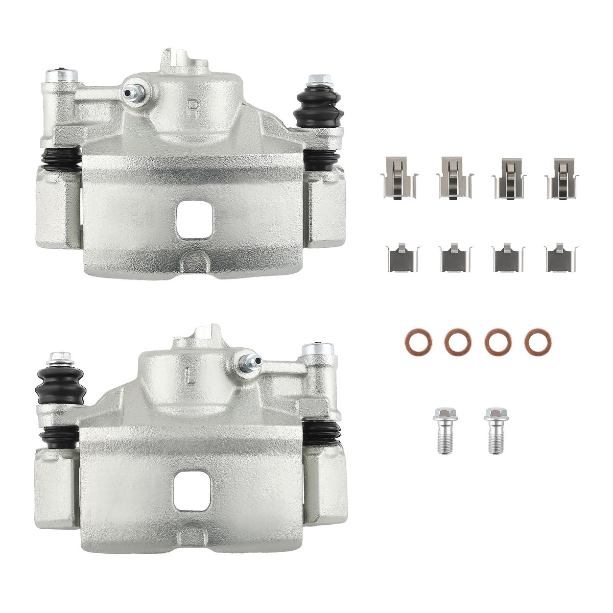 2x Front LeftRight Brake Caliper w/ Bracket compatible For Honda Civic HX 1997-2000