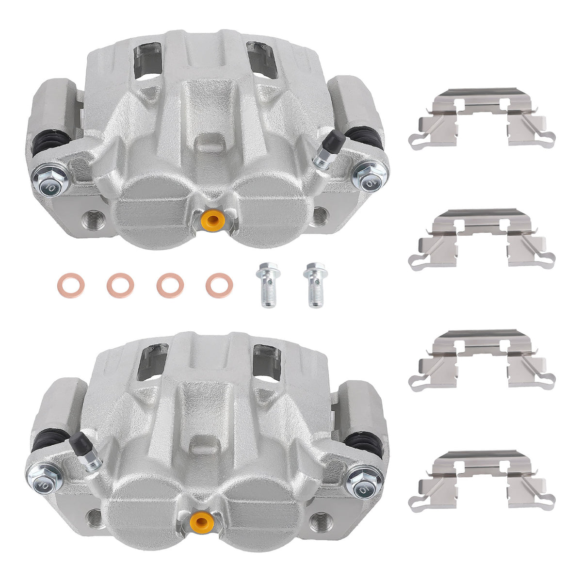 2x Brake Caliper w/ Bracket compatible For Honda Accord Crosstour 2010 - 2011 19-B2958