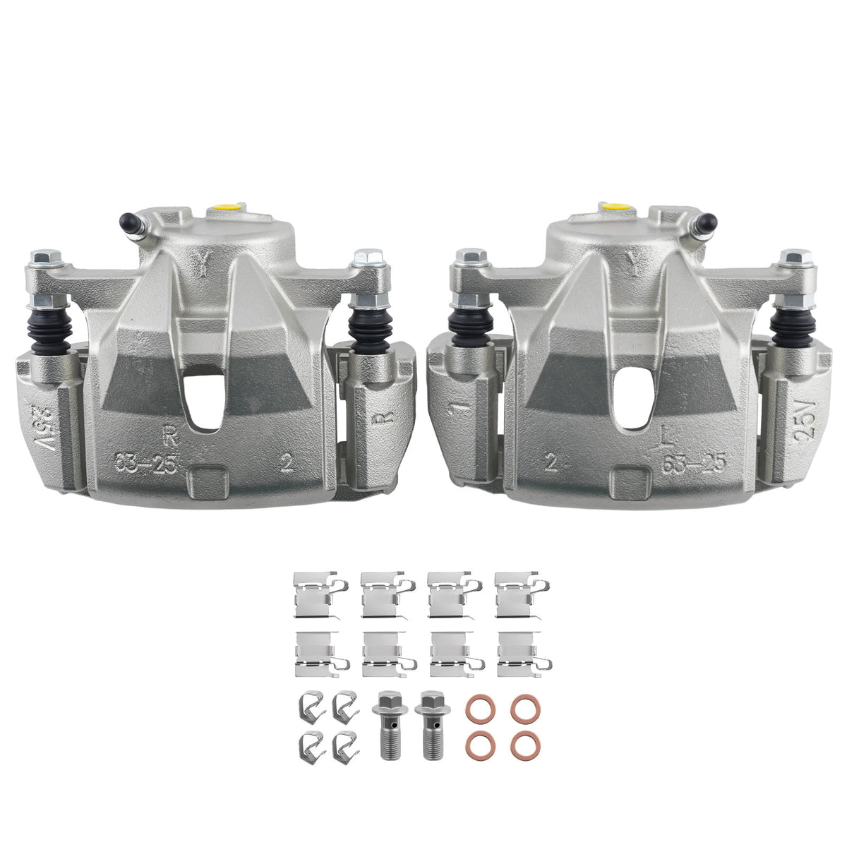 Front Left Right Brake Calipers Pair compatible For Toyota RAV4 2006-2018 2.4L 2.5L l4
