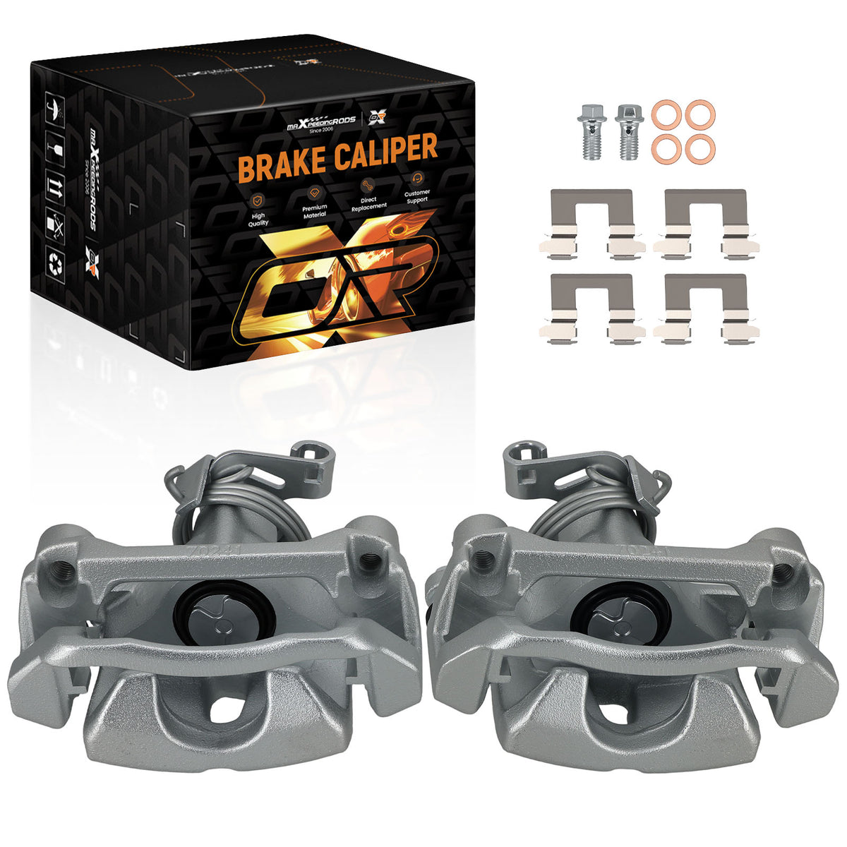 Rear Left Right Brake Calipers Pair compatible For Chevrolet Uplander 2005-2009 18-B4944