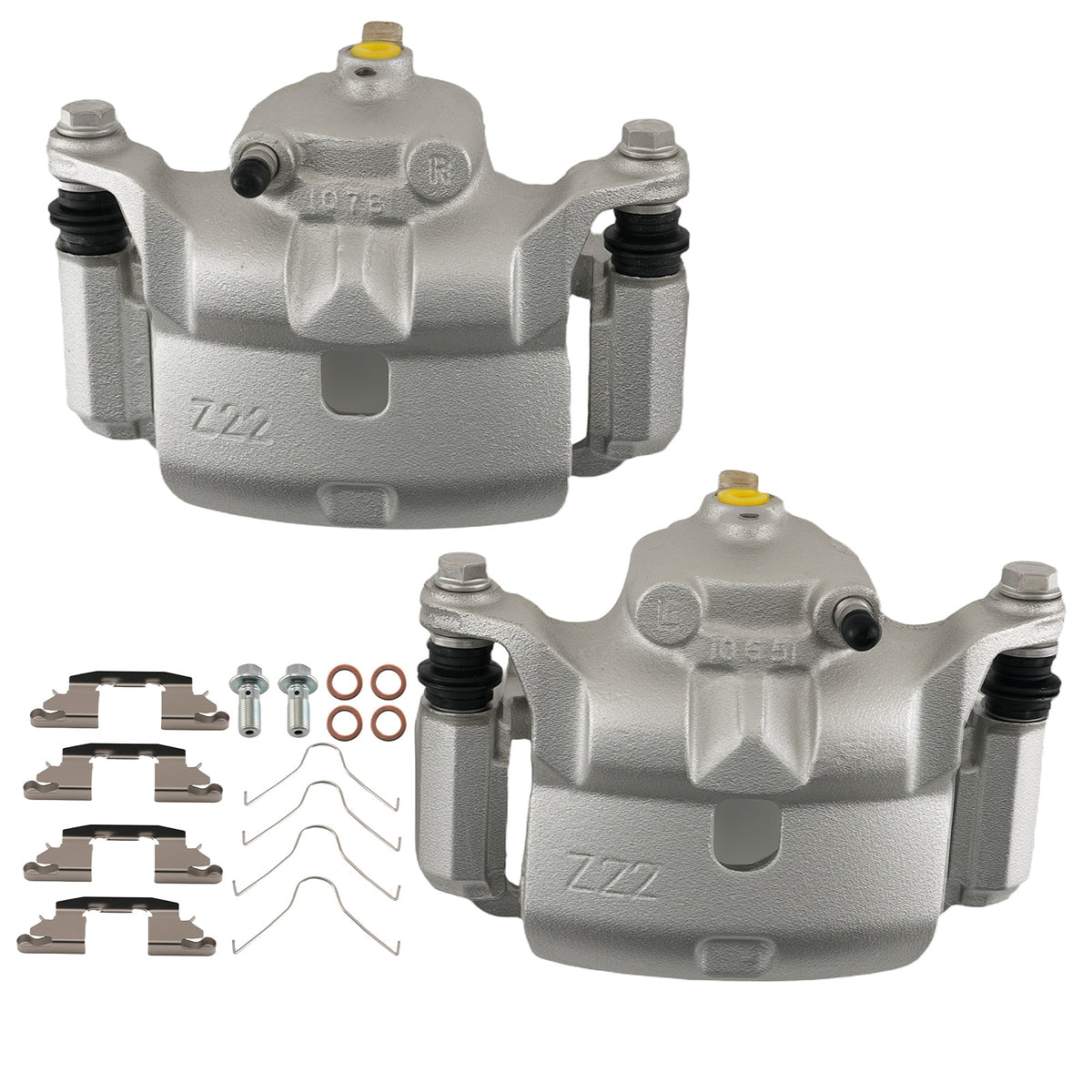 Front Disc Brake Calipers Set compatible For Nissan March 2012-2015/Micra 2015-2017 L4 1.6L