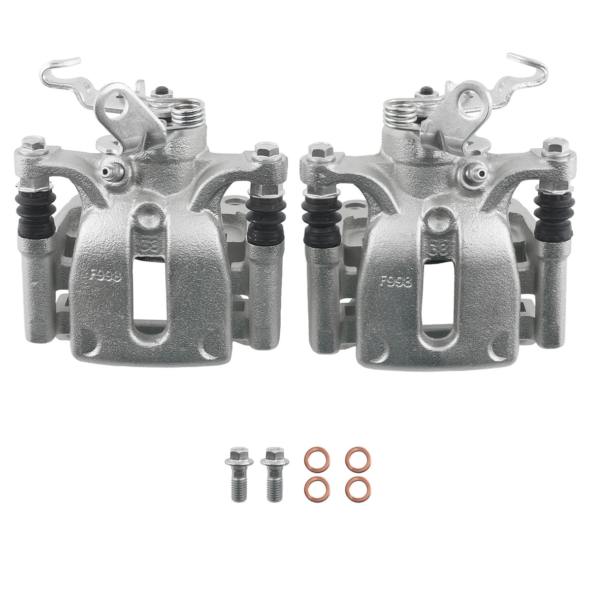 Rear Left Right Brake Calipers Pair compatible For Volkswagen Passat 2015-2022/Compatible For Golf 2015-21
