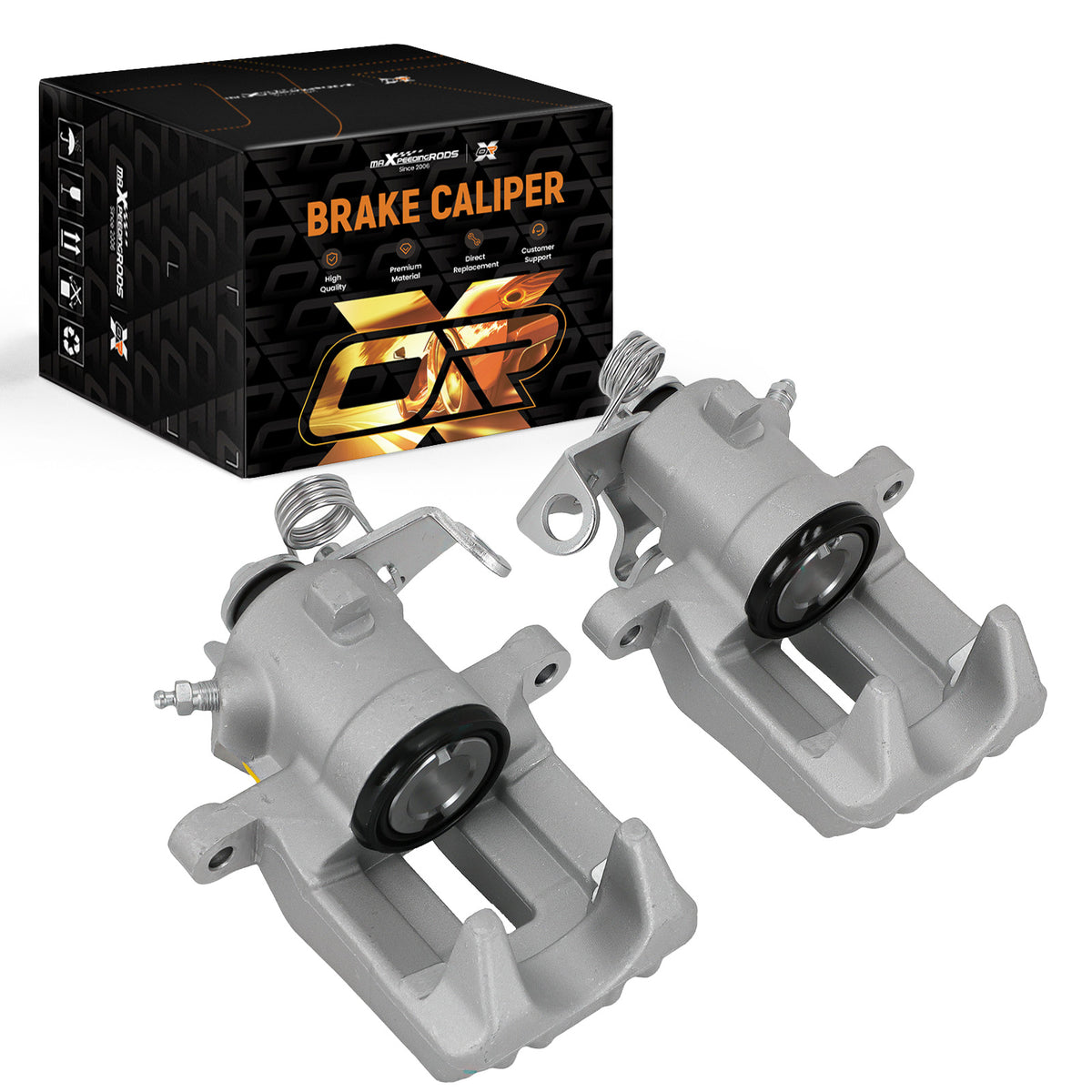 2x Brake Caliper Rear Left Right compatible For Audi A3 TT/Compatible For Volkswagen Golf Beetle 19B2577