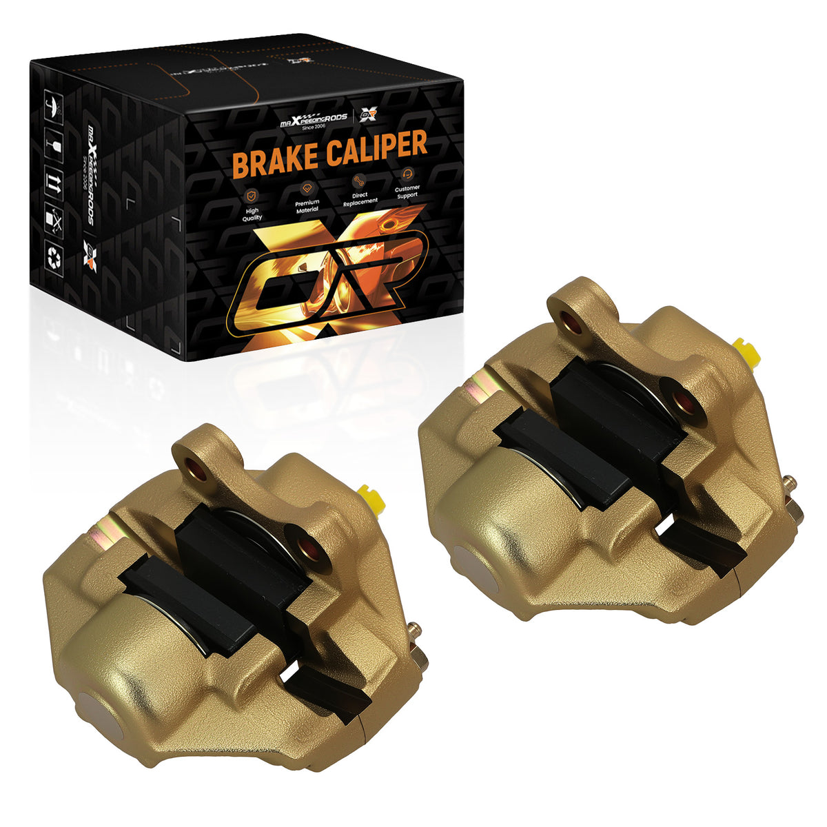 Brake Caliper Pair Front compatible For Volkswagen Beetle/Sedan/Super Beetle 311615107