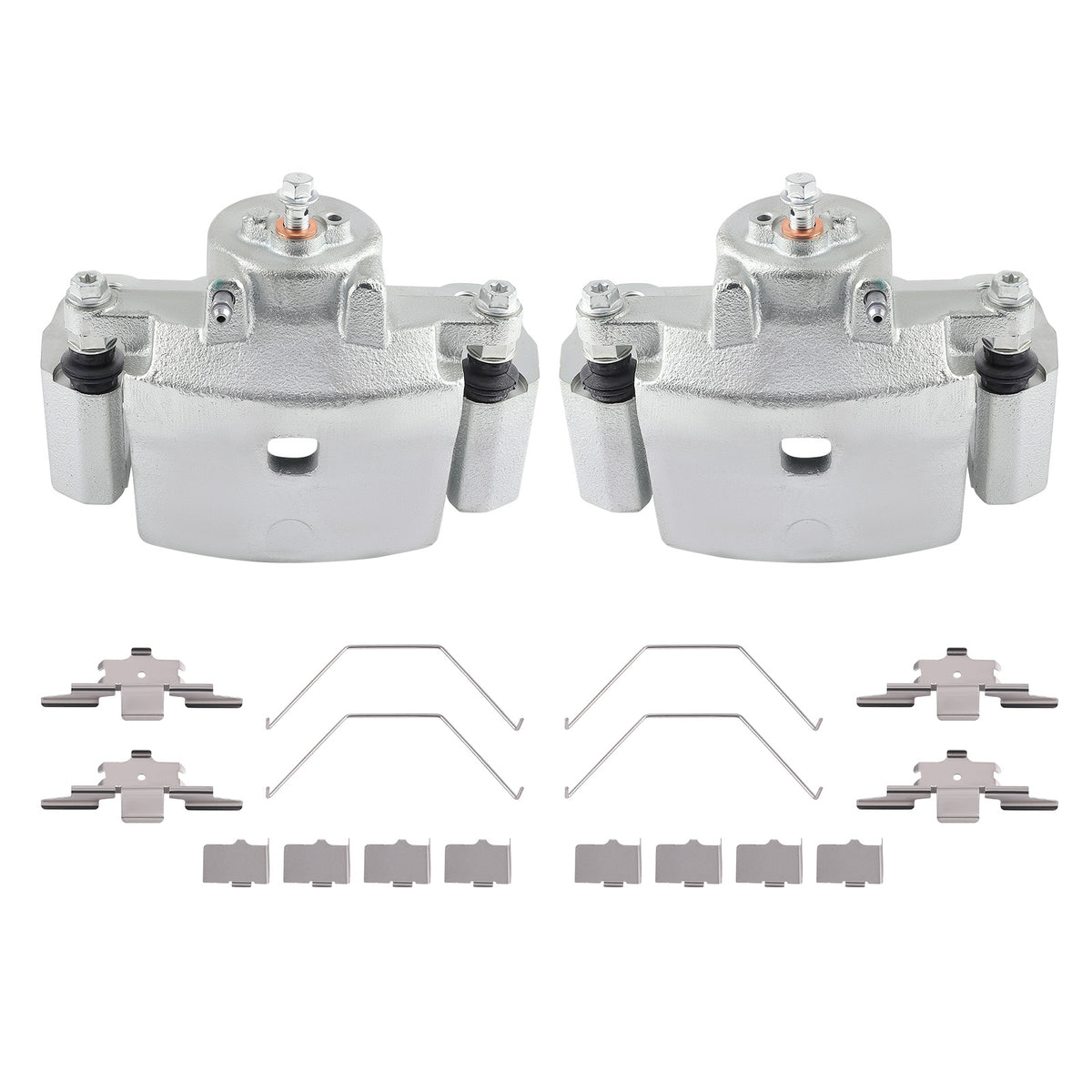 Front Brake Calipers w/ Bracket Pair 2 compatible For Ford Fusion compatible For Lincoln MKZ Zephyr 185000