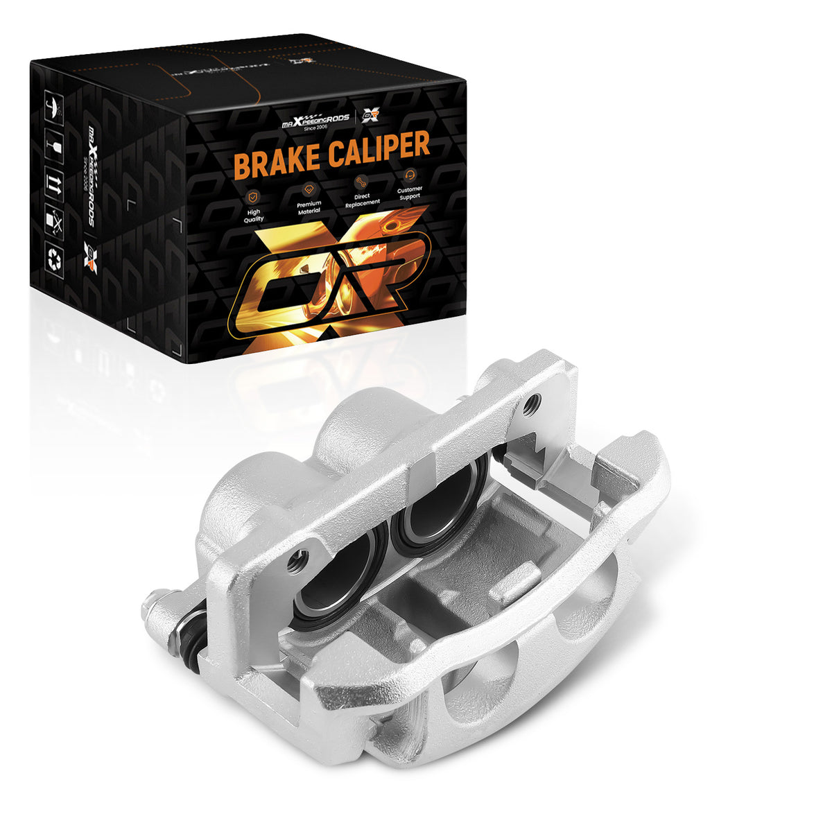 Brake Caliper Front LH w/Bracket compatible For Ford F-150 compatible For Lincoln Mark LT 06-08 9L3Z2B293A