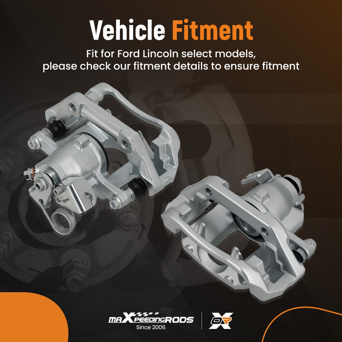 Rear LeftRight Disc Brake Caliper Compatible For Ford Explorer 2011-2019 /Flex 2010-2014