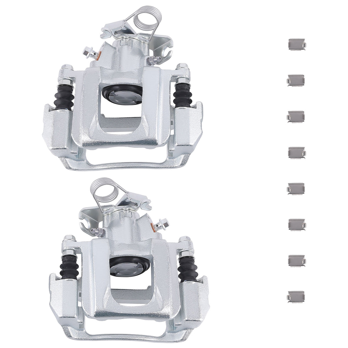 2x Rear Left Right Brake Caliper Kit compatible For Ford Edge 2011-14 compatible For Lincoln MKX 2011-15