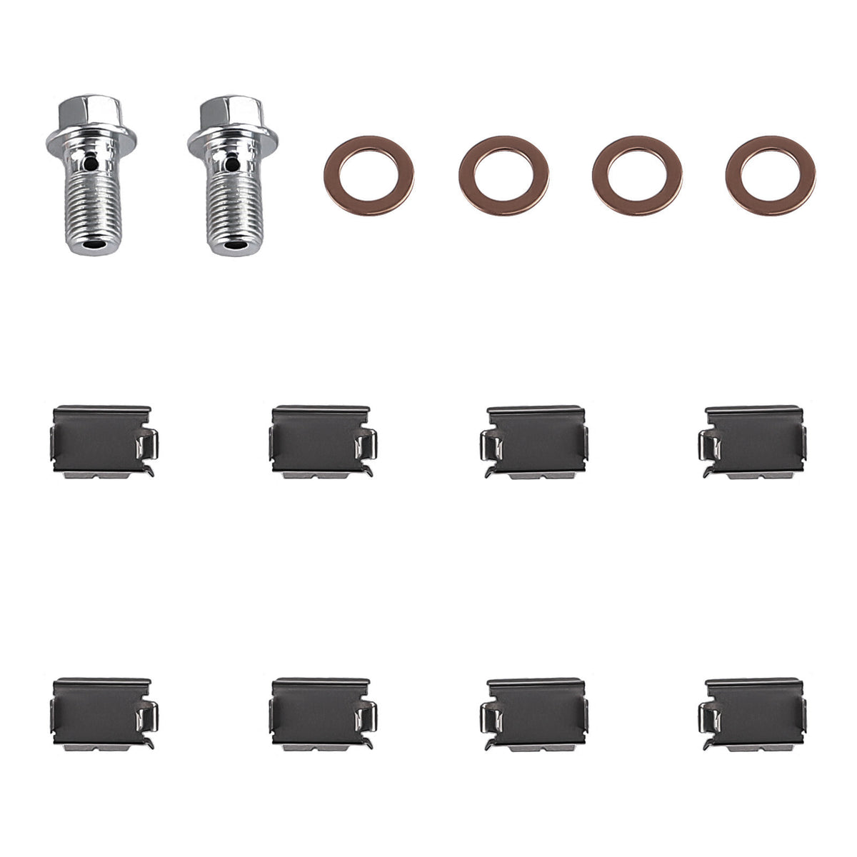 2x Rear Left Right Brake Caliper Kit compatible For Ford Edge 2011-14 compatible For Lincoln MKX 2011-15