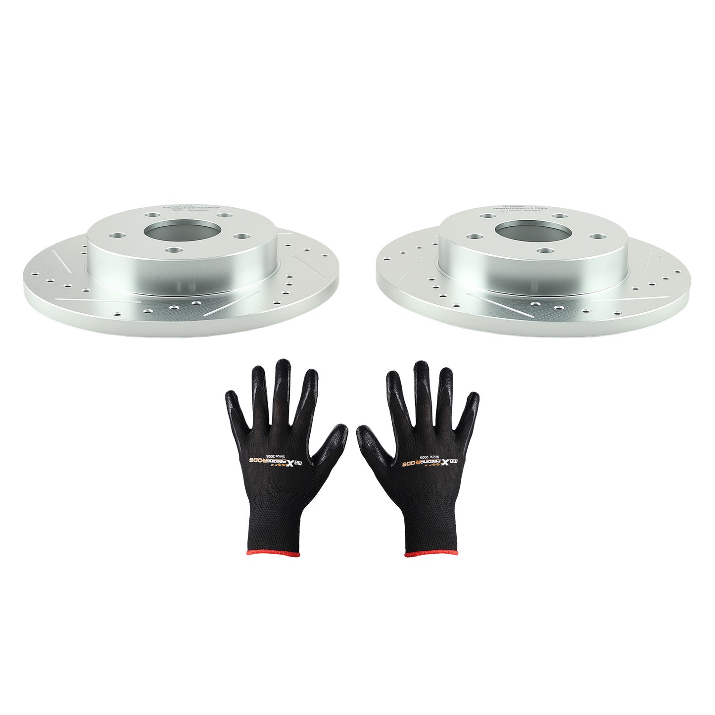 Rear Drilled Brake Rotors compatible For Chevrolet Cobalt 2005-08/HHR 2008-10 S-55094