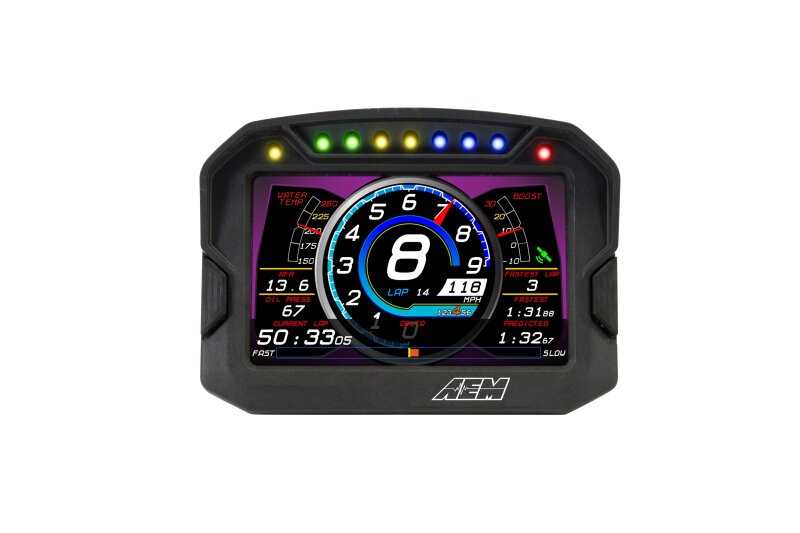AEM CD-5LG Carbon Logging Digital Dash Display w/ Internal 10Hz GPS & Antenna