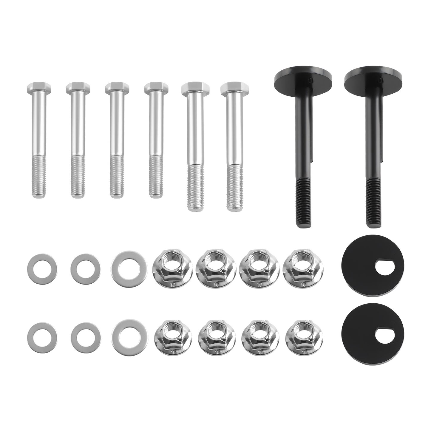 Complete Front Control Arms Cam BoltsHardware Kit For 94-99 compatible For Dodge Ram 4x4
