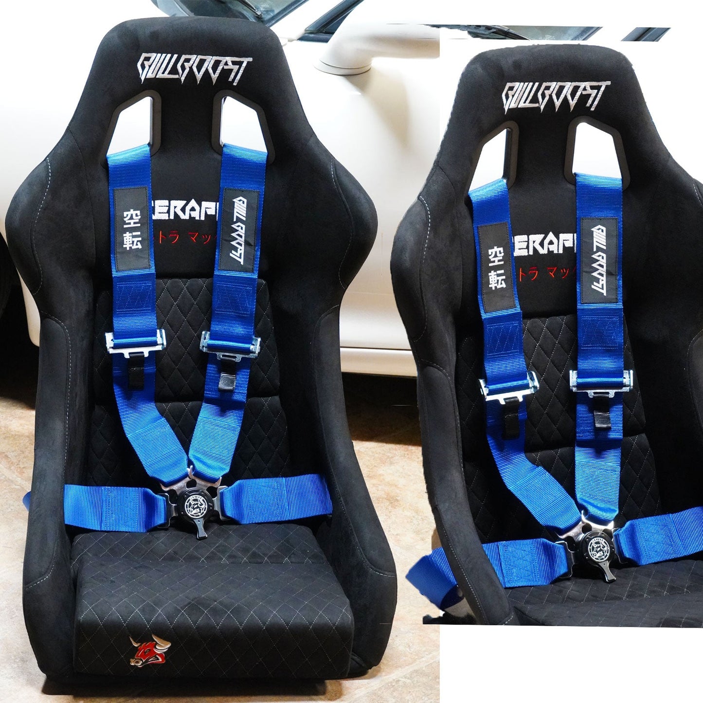 Bull Boost Universal 4 Point Camlock Quick Release Racing Seat Belt Harness