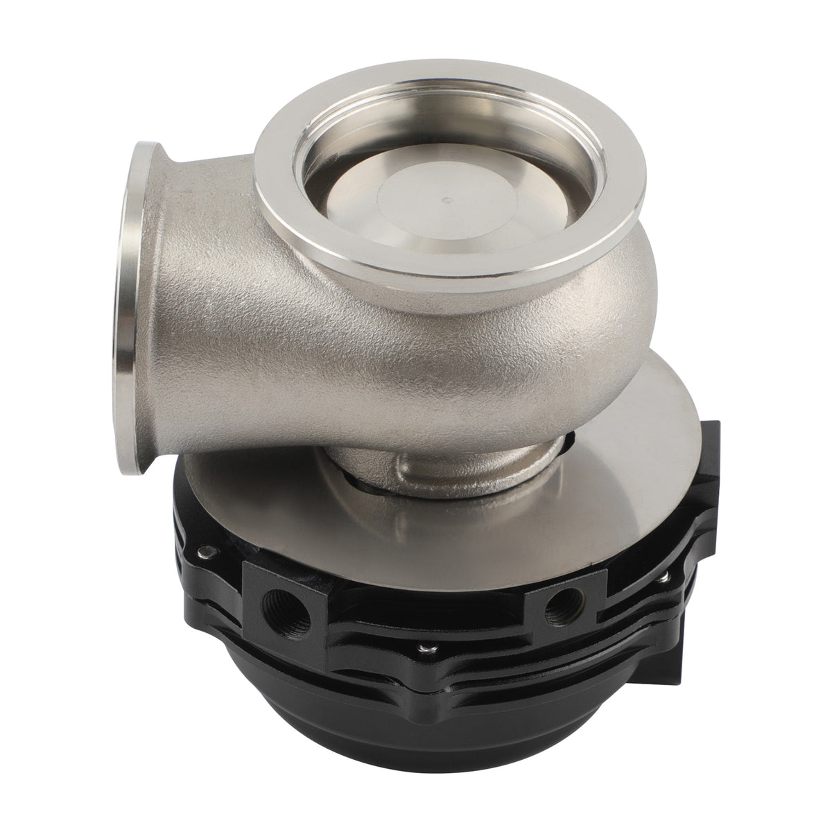 Universal 44mm External Wastegate w/ V-Band Flanges+Dump Ring+Spring Black