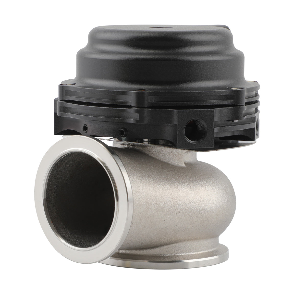 Universal 44mm External Wastegate w/ V-Band Flanges+Dump Ring+Spring Black