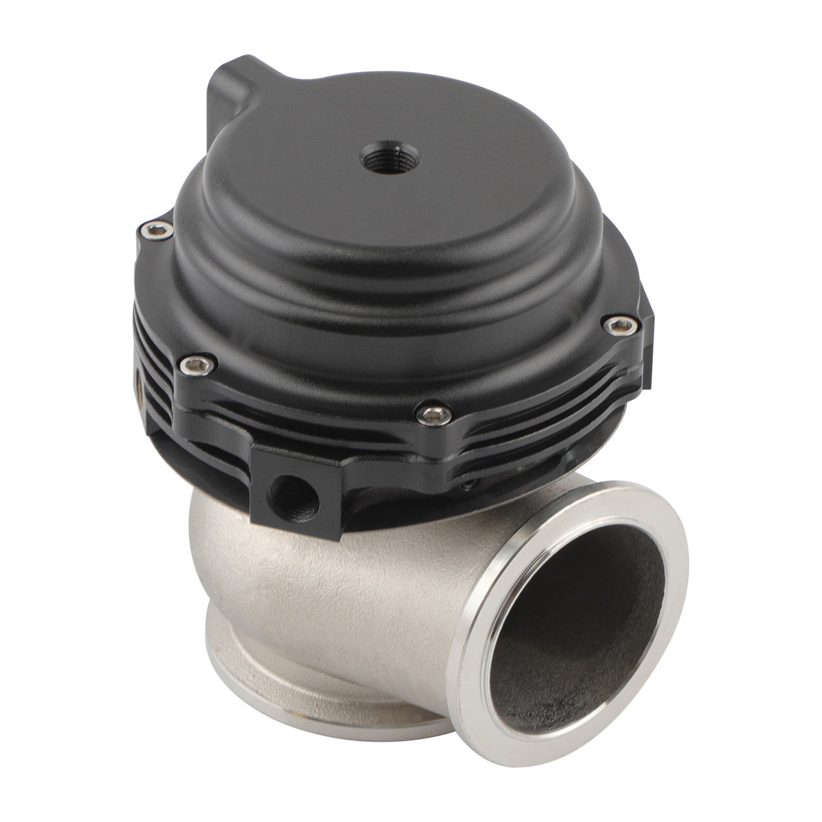 Universal 44mm External Wastegate w/ V-Band Flanges+Dump Ring+Spring Black