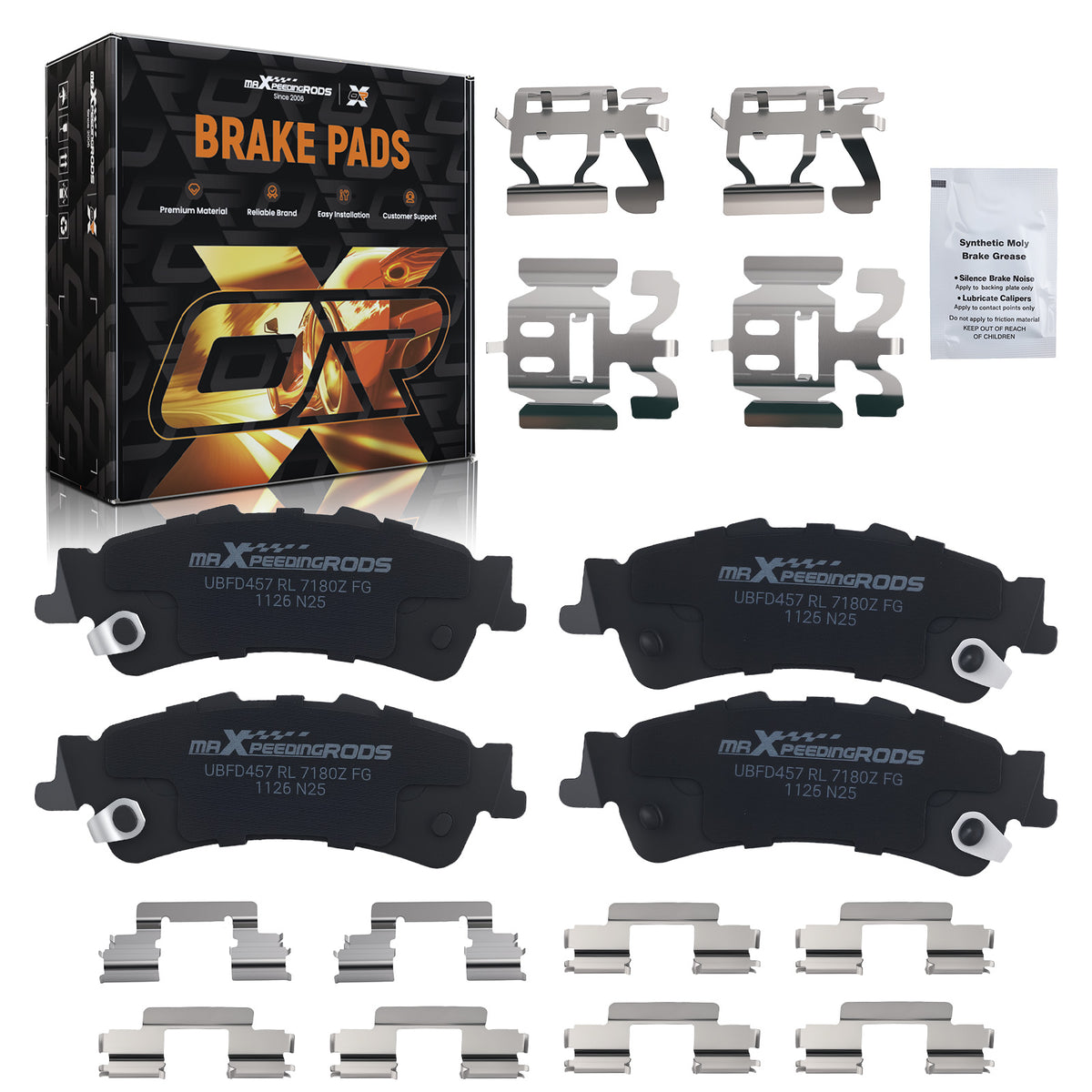 Rear Ceramic Brake Pads compatible For Cadillac DeVille/Compatible For DTS/Escalade Chevrolet Astro compatible For Tahoe