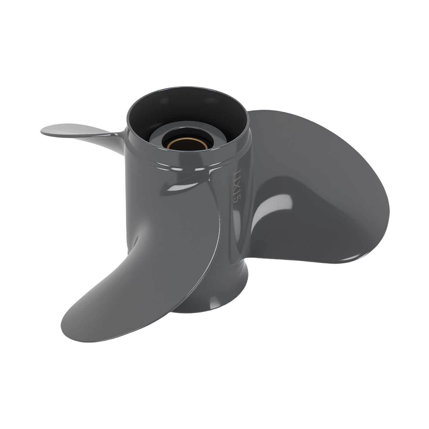 11 Aluminum Boat Propeller compatible For Honda BF35 BF40 BF45 BF50 BF60 15 Pitch 3 Blade