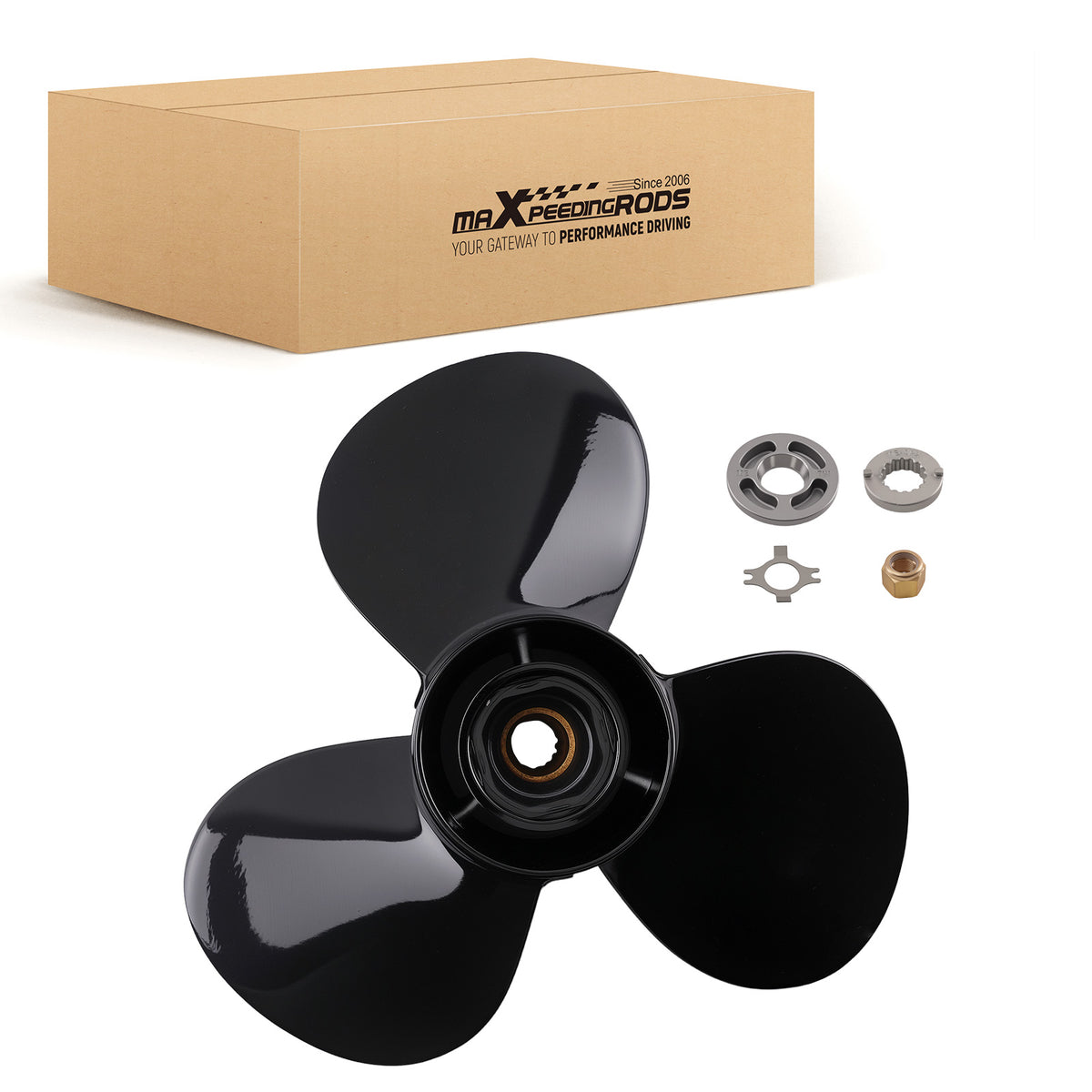14 Aluminum Propeller compatible For Mercury 125HP 140HP 11 Pitch 48-77338A45