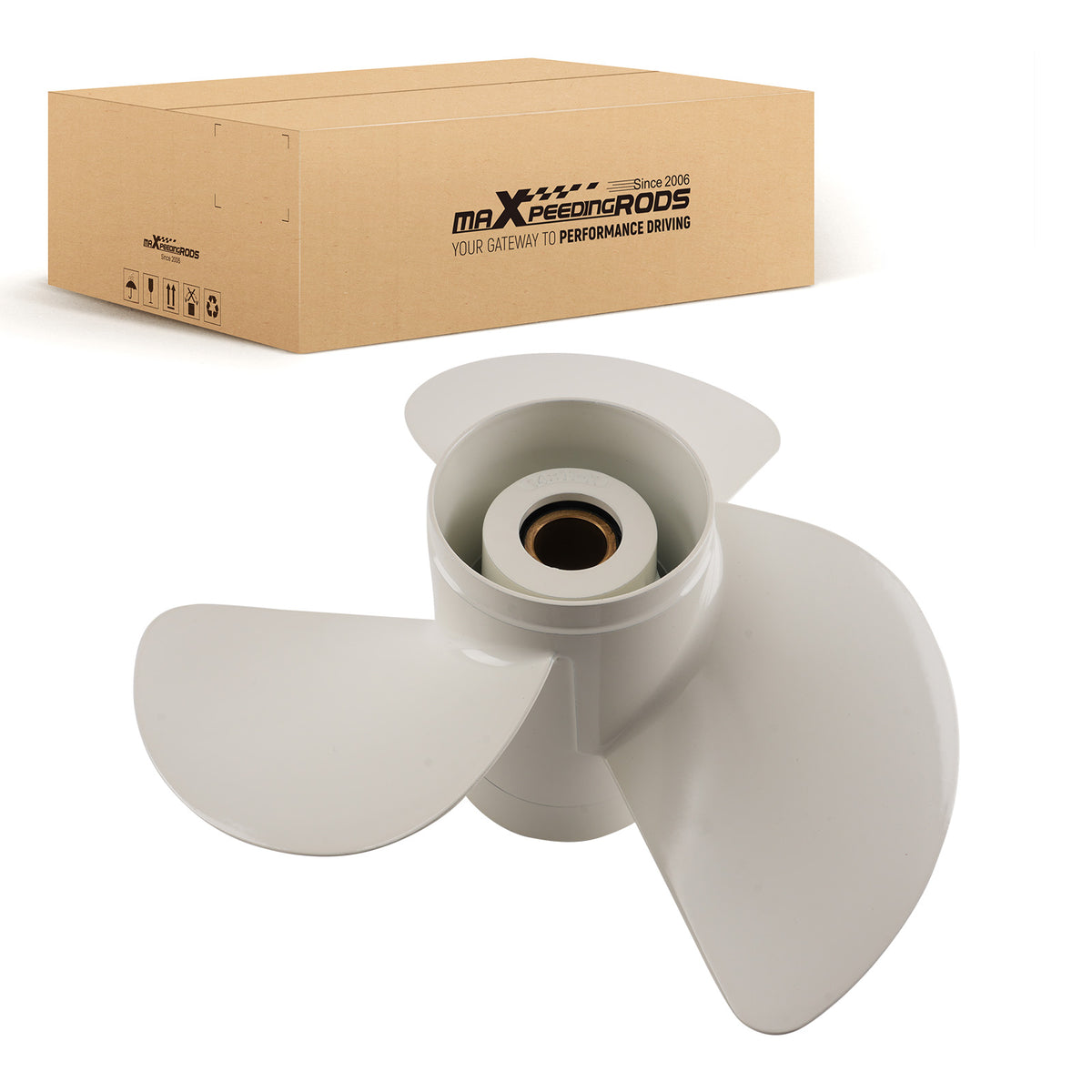 14x11 3 Blade Aluminum Propeller compatible For Yamaha 50-130HP Outboard Engine