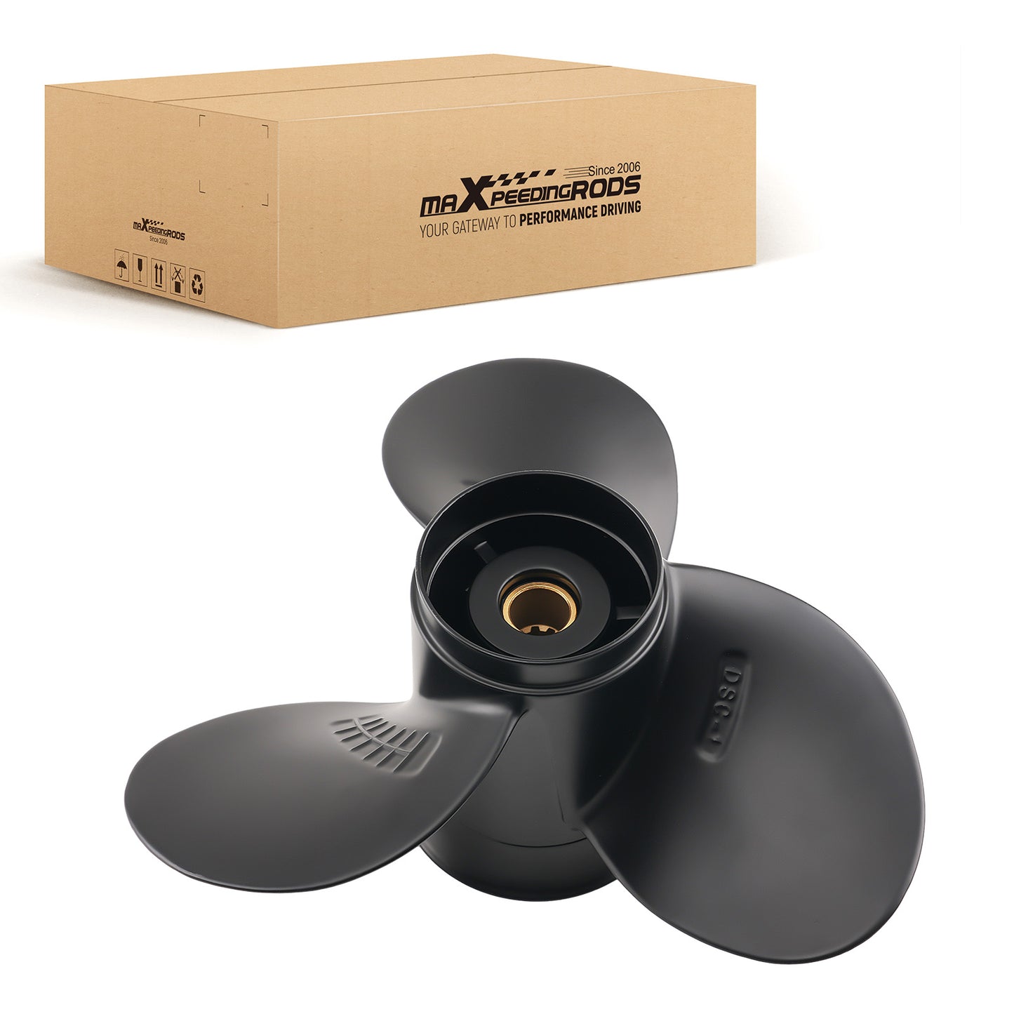 3 Blade 9 Pitch Propeller compatible For Suzuki DF 8-20HP Outboard 2.50 Gearcase