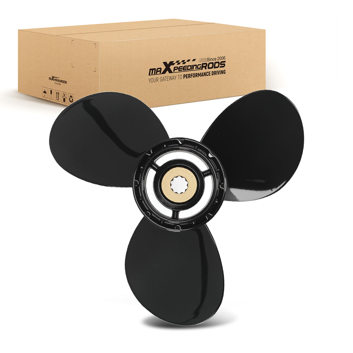 11 Aluminum Propeller compatible For Evinrude Johnson 9.9-15HP 58100-89L70-019
