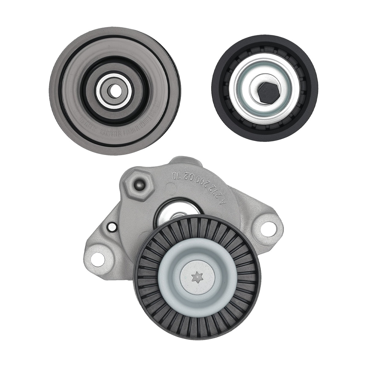 Belt Tensioner Idler Pulley Assembly Kit compatible For Mercedes GL450 GL550 2007-2010