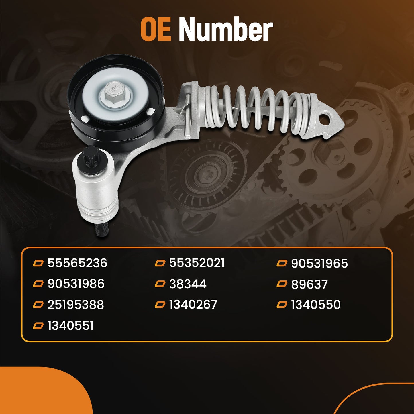 Belt Tensioner compatible for Buick Encore 1.4L 2013-2020 55352021 90531965 1340267