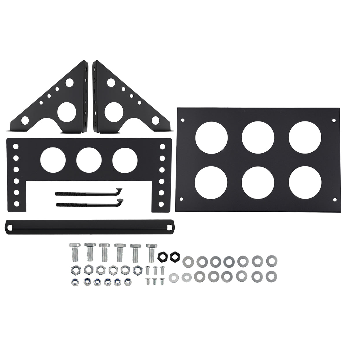 Metal Steel Bolt-in Battery  Mounting Box Tray Bracket Hold Down Universal New