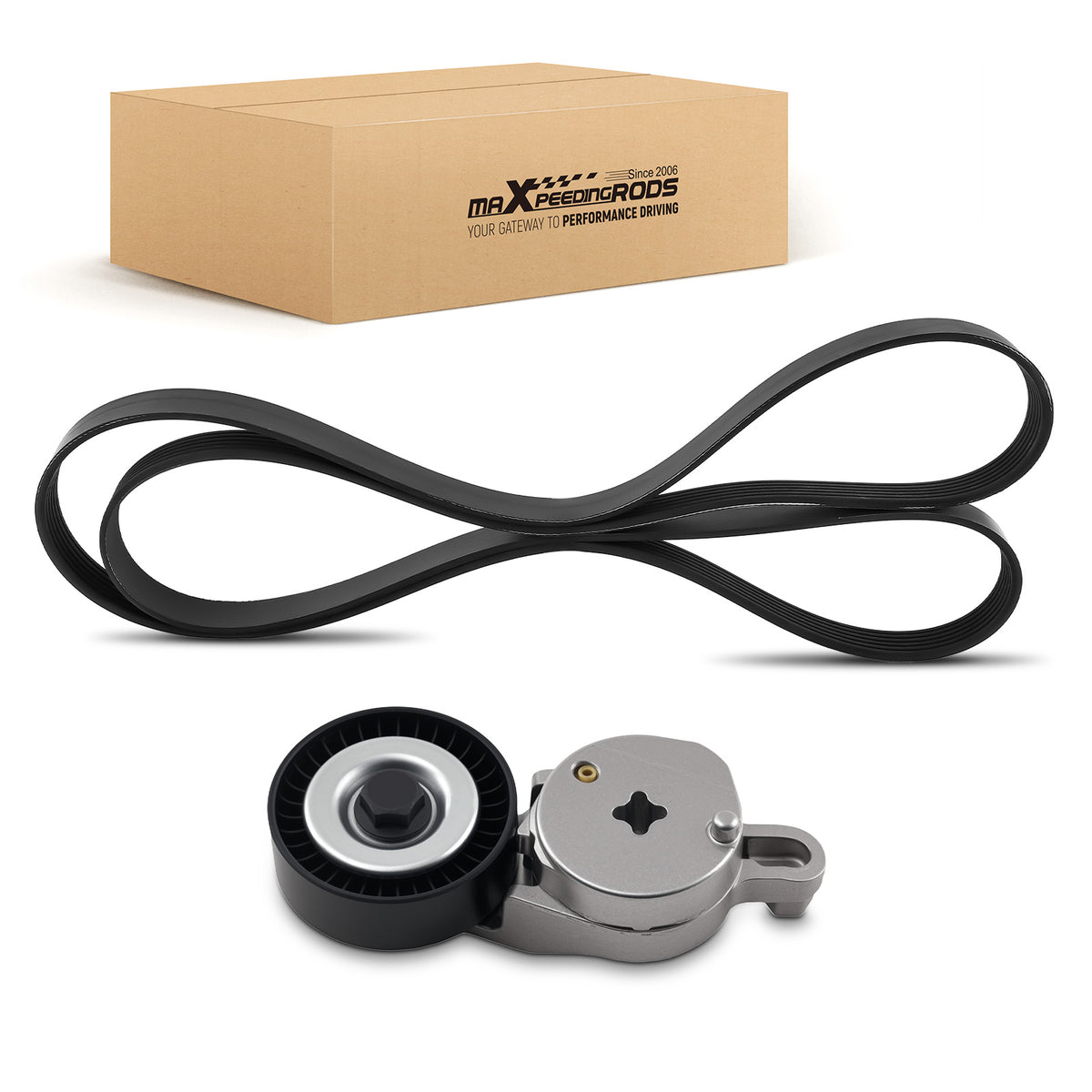 Engine Accessory Drive Belt Tensioner Kit compatible For Toyota Camry 2.5L 12-17 166200V021