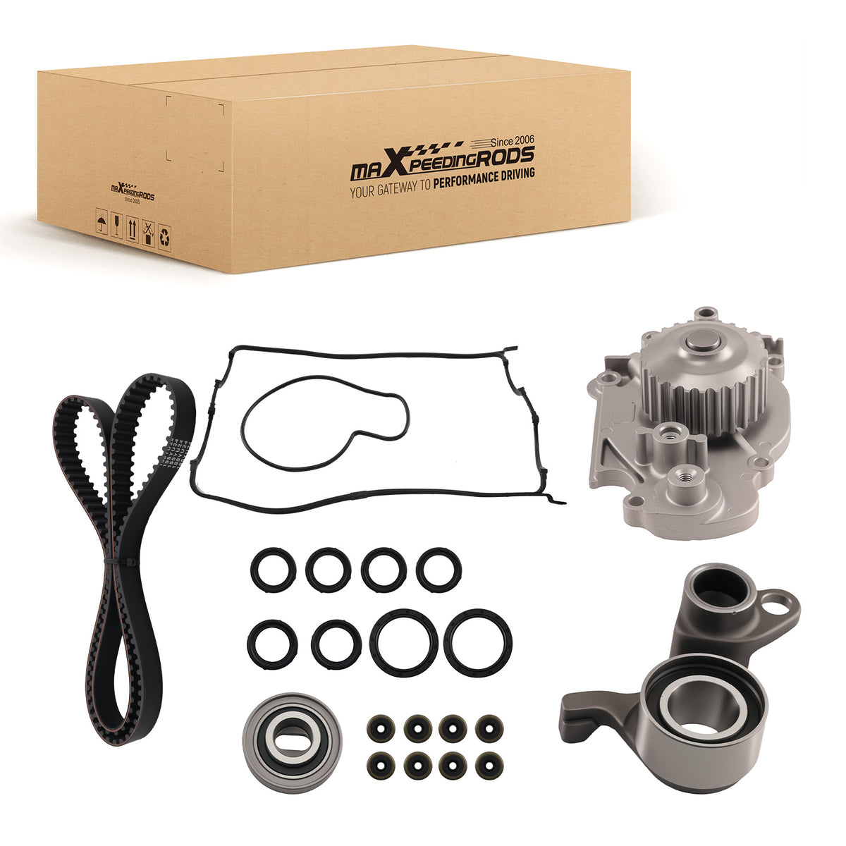 Timing Belt Water Pump Valve Cover compatible For Honda Prelude VTEC 2.2L 1997-2001 H22A4