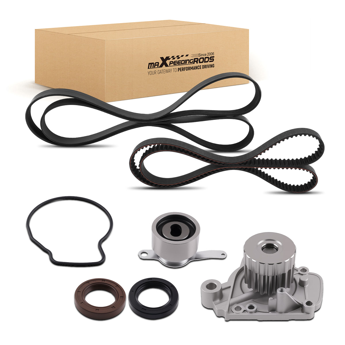 Complete Engine Timing Kit compatible For Honda Civic Del Sol 1.6L 96-97 with Water Pump