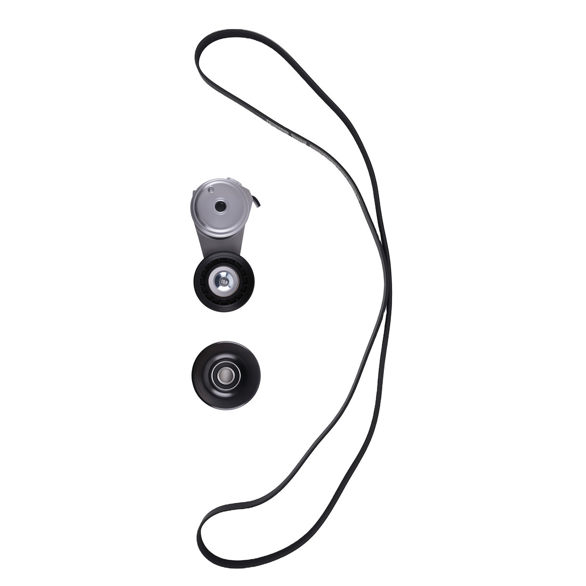 Serpentine Belt Tensioner Pulley Kit For 05-2010 compatible For Ford Mustang 4.0L V6 K060875