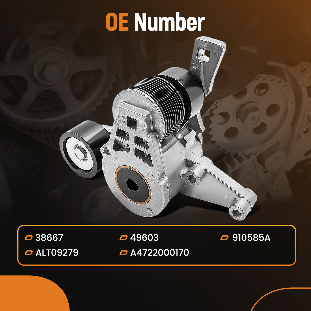 New Belt Tensioner Pulley Assembly Automatic For 38667 910585A
