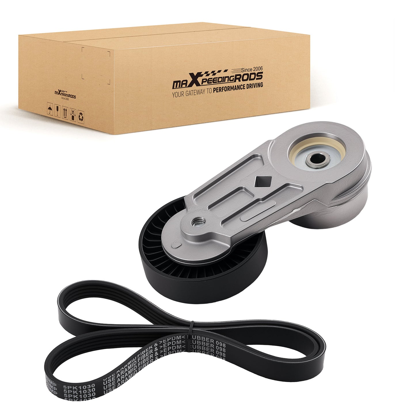 Serpentine Belt Drive Component Kit compatible For Buick Regal L4 2.4L 2012-2017 24430296