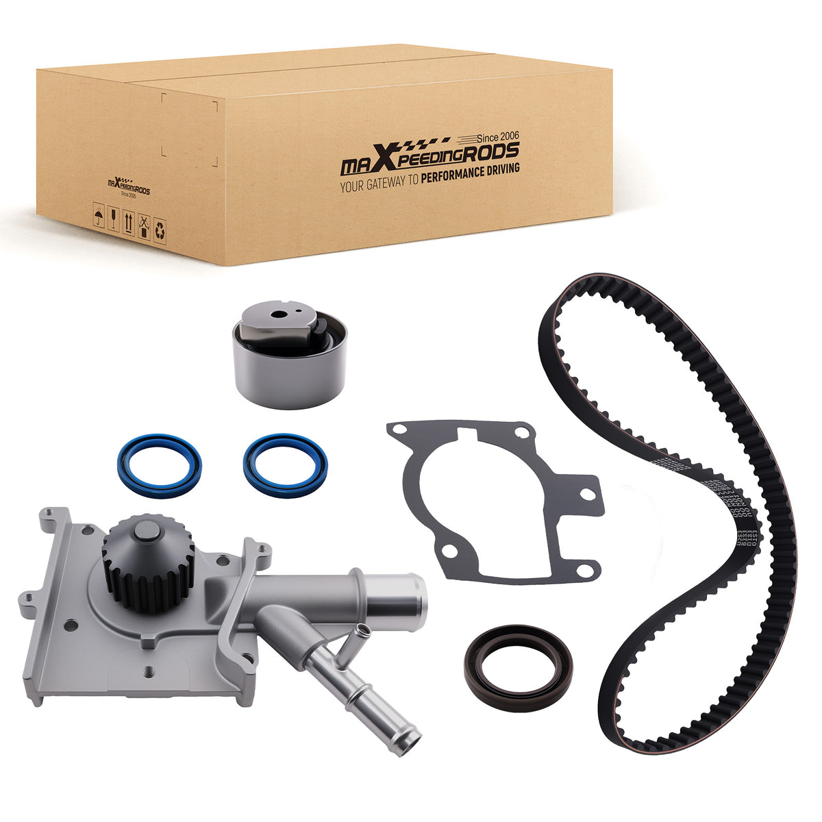 Complete Engine Timing Belt Kit compatible For Ford Focus 2.0L 00-04 F7CZ-6K-254AA TBK283