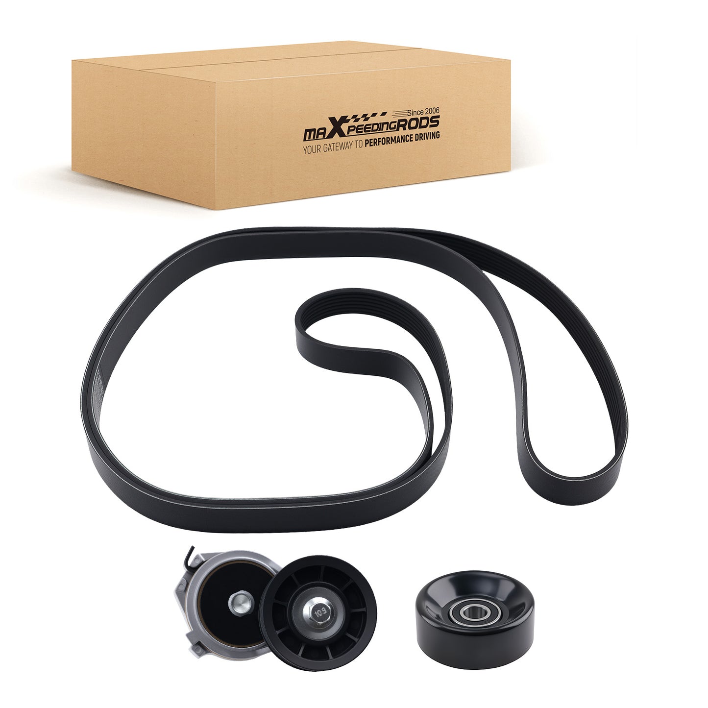 Drive Belt Tensioner Kit compatible For Dodge Dakota Durango compatible For Ram 1500 3.9L 5.2L V6 V8 97-02
