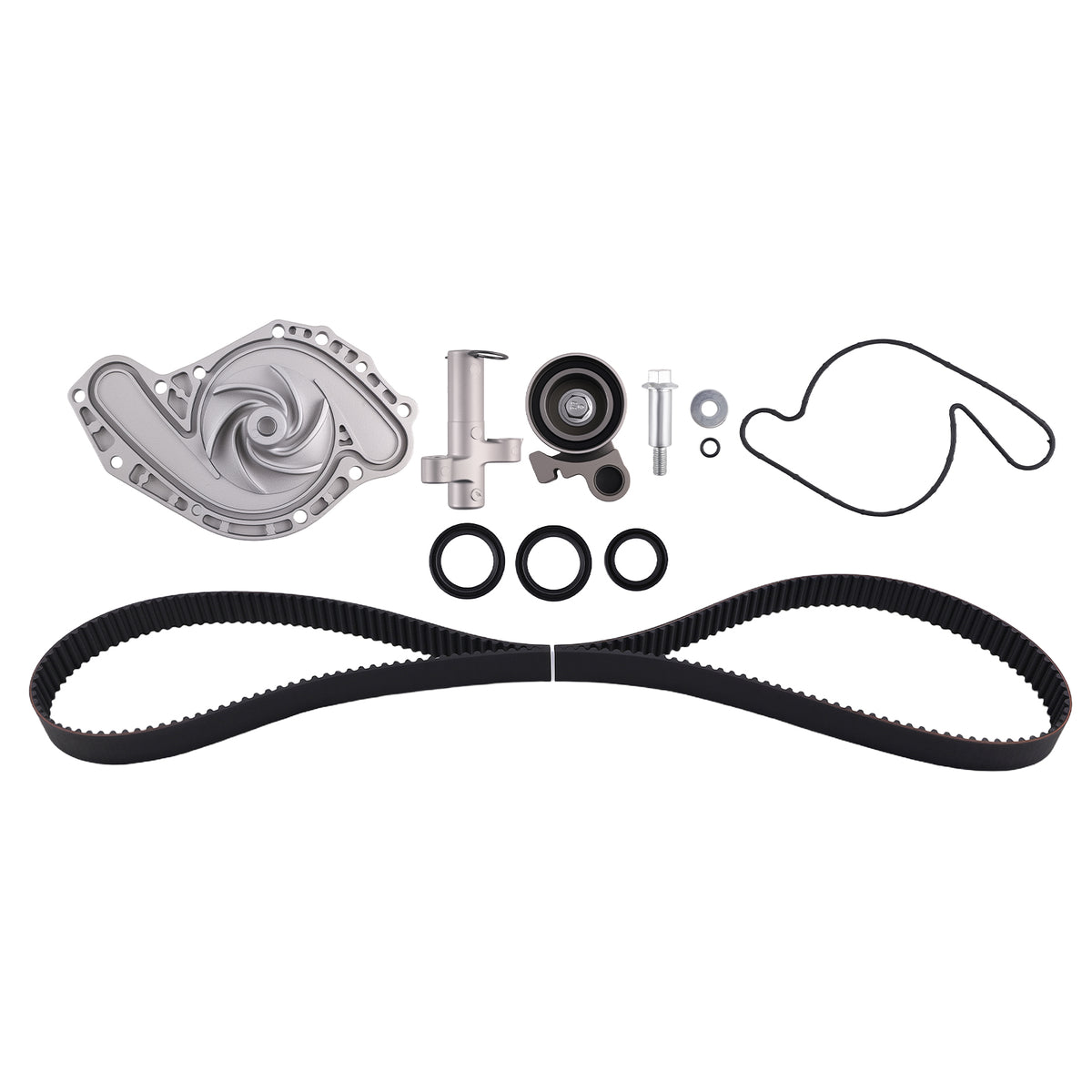 Timing Belt Kit Tensioner Water Pump compatible For Dodge Chrysler VW 3.5L 4.0L 05-10