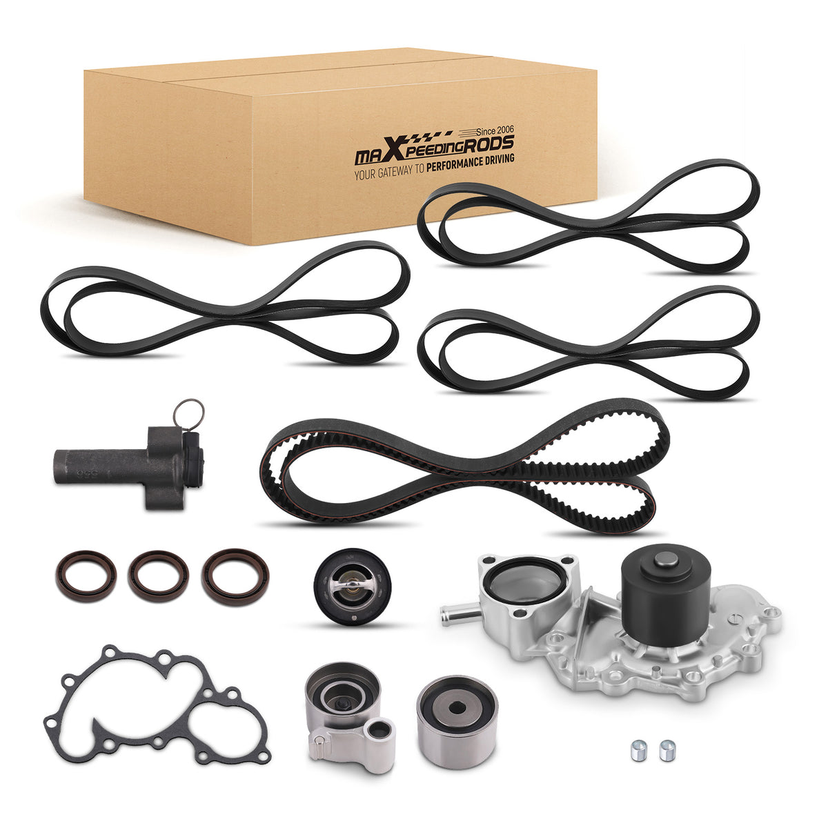 Timing Belt Kit With Water Pump compatible For Toyota Tundra 4Runner Tacoma 3.4L V6