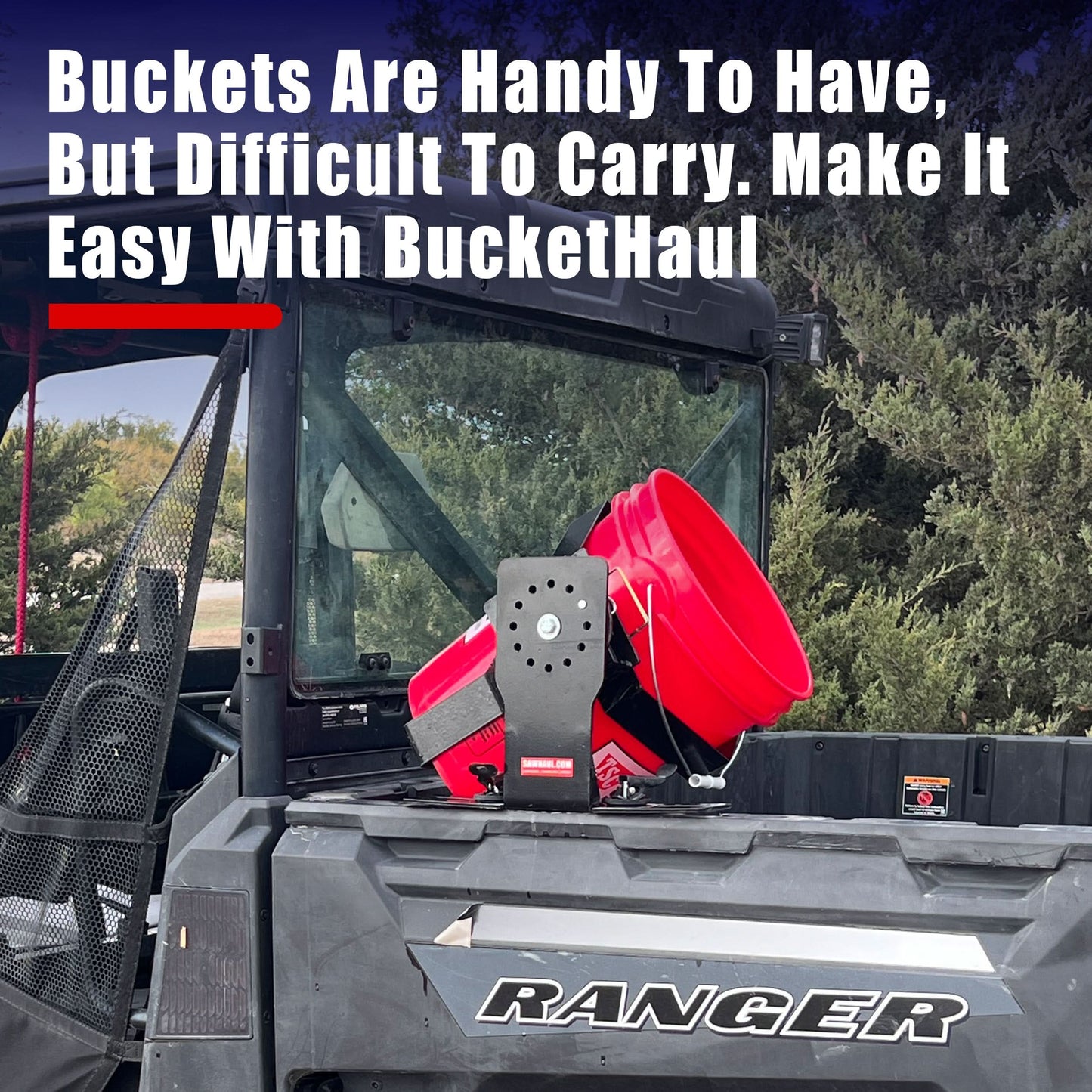 BucketHaul Snap-Lok Rotating Mount for Polaris and CanAm
