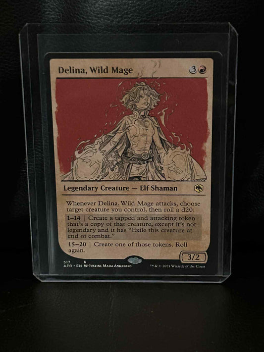 Delina, Wild Mage - Showcase  Adventures in the Forgotten Realms Magic: the Gathering