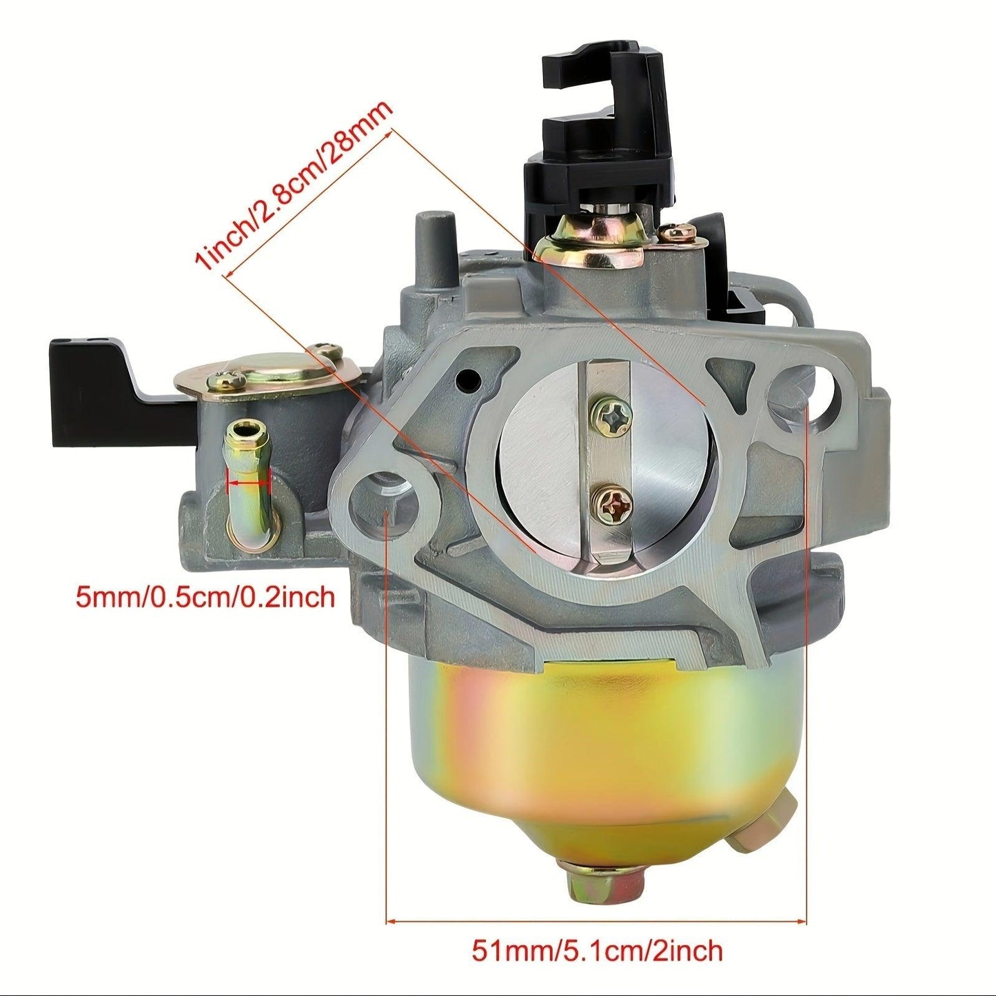 High-Performance Hipa GX390 Carburetor - Precision Fuel Mixing for Honda 13HP/11HP Engines, Compatible with Toro 22308 & 22330 Compact Utility Loaders - Durable GX390K1/GX390U1, Part #16100-ZF6-V01