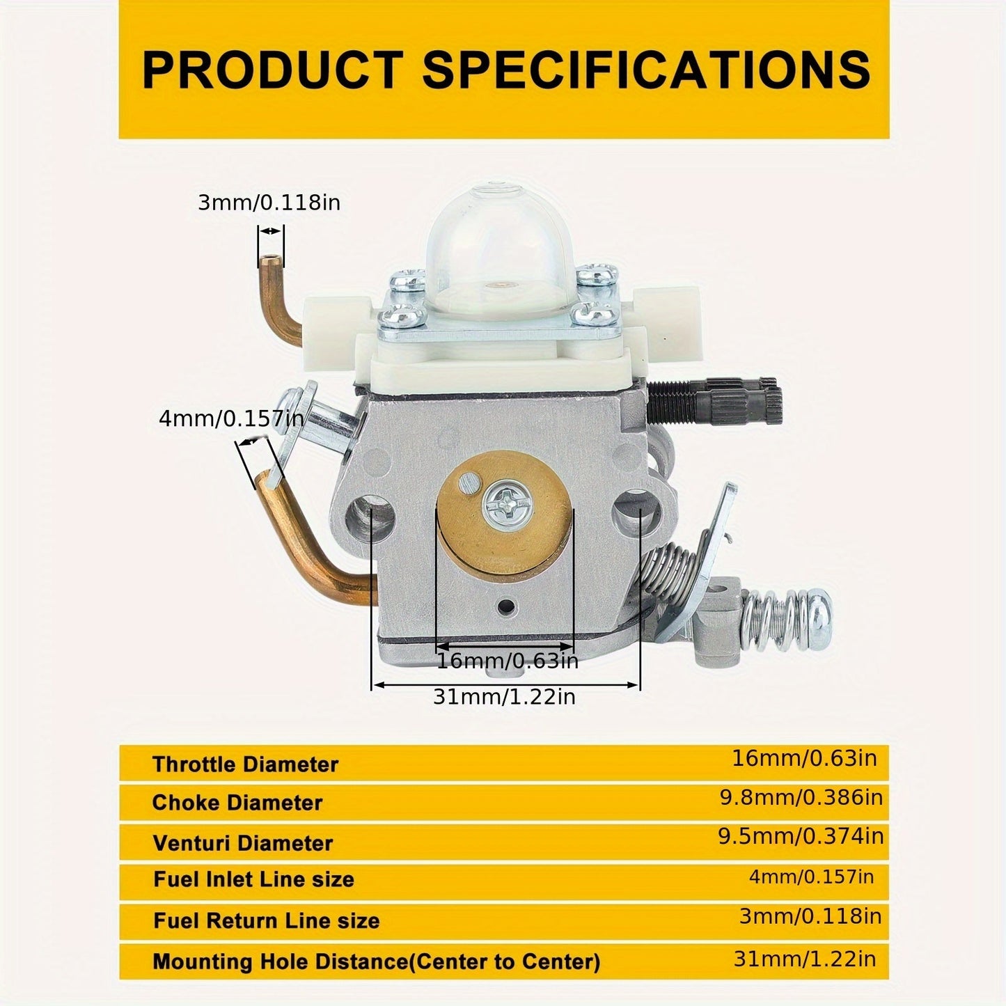 A021000894 Carburetor Kit for Echo PB-403H PB-403T PB-460LN PB-461LN PB-413H PB-413T Backpack Blower