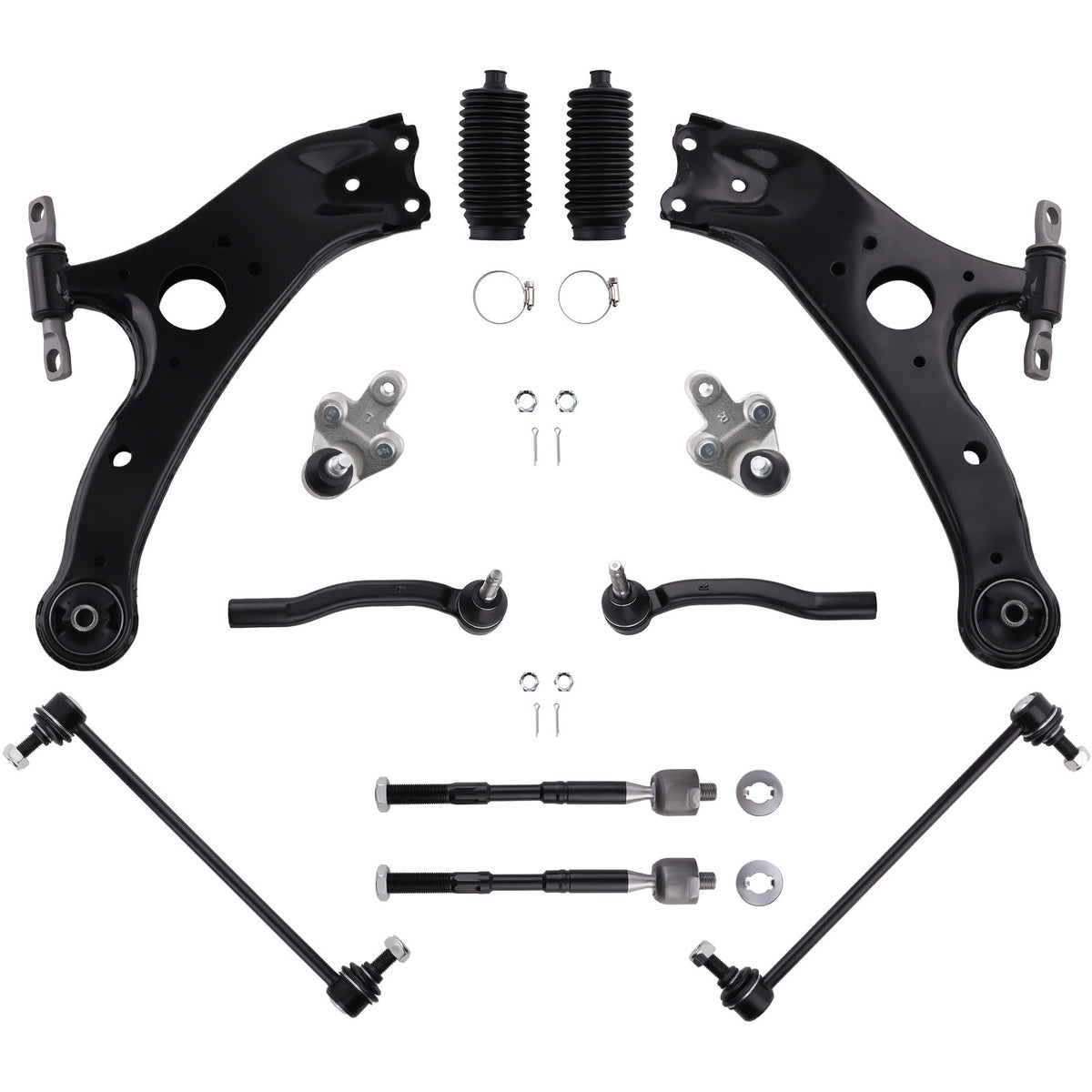 10x Steering Suspension Kit Front Lower Control Arm For 2011-2020  compatible For Toyota Sienna