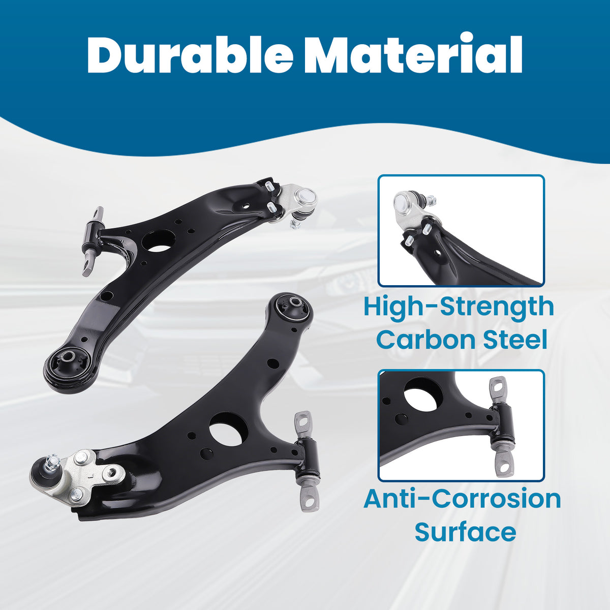 Front Lower Control Arms With Ball Joint Assembly For 2011-2020  compatible For Toyota Sienna